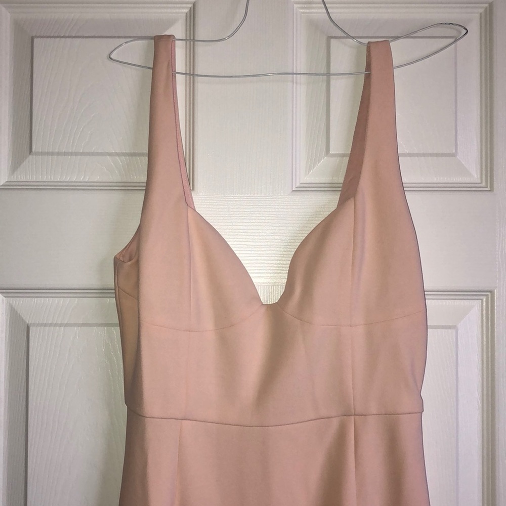 Champagne High Slit Maxi Dress